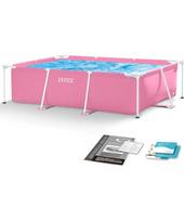 Didelis stačiakampio formos rėmo sodo baseinas 220 x 150 cm INTEX 28266