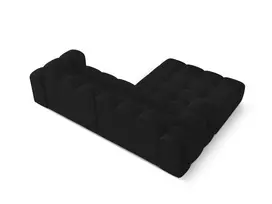 Velvet Left Corner Sofa, "Treno", 3 Seats, 240x184x70 Made in Europe