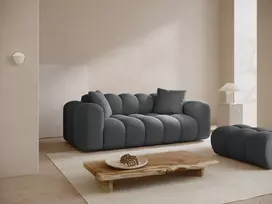 Velvet Sofa, "Treno", 3 Seats, 210x94x70 Made in Europe