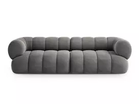 Velvet Sofa, "Koge", 4 Seats, 240x95x70 Made in Europe