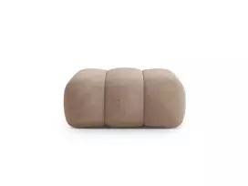 Velvet Pouf, "Koge", 1 Seat, 95x95x40 Made in Europe
