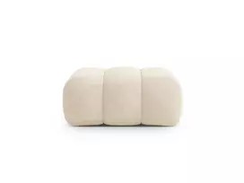 Velvet Pouf, "Koge", 1 Seat, 95x95x40 Made in Europe