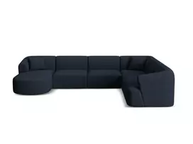 Modular Panoramic Right Corner Sofa, "Campi", 7 Seats, 330x255x70 Made in Europe