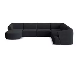 Modular Panoramic Right Corner Sofa, "Campi", 7 Seats, 330x255x70 Made in Europe