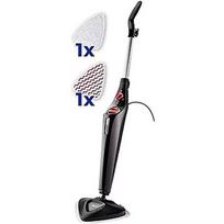Vileda steam cleaner Steam Plus + PowerPad (black/red, 1,550 watts) 168933