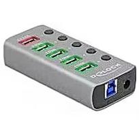Delock USB 3.2 Gen1 Hub + 4Po + SLK + USB-C - 63263
