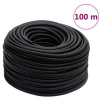 Hibridinė oro žarna, juodos spalvos, 0,6, 100m, guma ir PVC