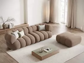Velvet Sofa, "Koge", 4 Seats, 240x95x70 Made in Europe