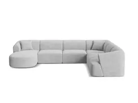 Modular Panoramic Right Corner Sofa, "Campi", 7 Seats, 330x255x70 Made in Europe