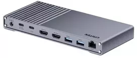 „Unitek“ triguba USB4 doko stotis (40Gb/s), 120 W maitinimo blokas
