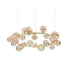 Ideal Lux - LED pakabinamas šviestuvas ant laido PERLAGE 25xG9/3W/230V 110 cm auksinės / dūminės smėlio spalvos