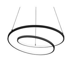 Ideal Lux - Dimeriuojamas LED pakabinamas liustras ant troselio OZ LED/55W/230V Ø 80 cm CRI 90 juodas