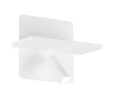 Ideal Lux - LED sieninis taškinis šviestuvas PIANO LED/10W/230V CRI 90 USB balta