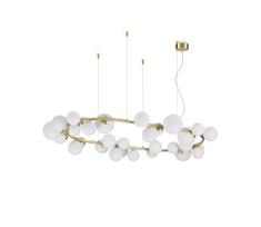 Ideal Lux - LED liustra ant laido PERLAGE 30xG9/3W/230V 143 cm auksinė/balta