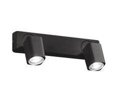 Ideal Lux - LED sieninis taškinis šviestuvas RUDY 2xGU10/7W/230V CRI 90 juodas