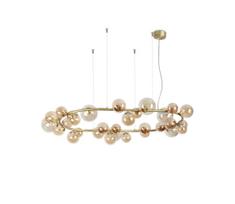 Ideal Lux - LED liustra ant laido PERLAGE 30xG9/3W/230V 143 cm auksinė/dūminė smėlio spalvos