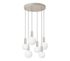 Ideal Lux - LED liustra ant laido ODEON LED/39W/230V CRI 90 skersmuo 57 cm smėlinė/balta