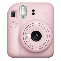 Fujifilm Instax Mini 12 Camera + Instax Mini Glossy Film (10 pack) | Blossom Pink | 800
