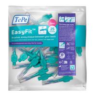 TePe, tarpdančių šepetėliai EasyFit S/M, 25 vnt., maišelis