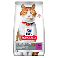 Hill's Science Plan Sterilised Cat Adult Duck sausas maistas sterilizuotoms katėms, 1,5 kg