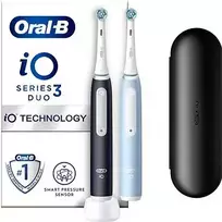 Oral-B Oral-B iO3 Electric Toothbrush Duo Black  AND  Blue, 2 Count