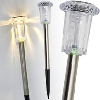 Solar Lamps Cristal Inox 5.5x33cm