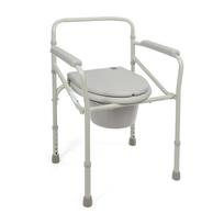 Timago TGR-R KT 023B sulankstoma tualeto kėdė, reguliuojamo aukščio, plieninė, su kibirėliu, iki 120kg
