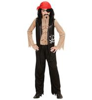 PIRATE (shirt with vest, bandana, eye-patch)
