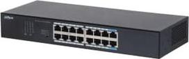 Dahua Technology S3016-16GT network switch Unmanaged L2 Gigabit Ethernet (10/100/1000) Desktop/Wall-Mounting Black