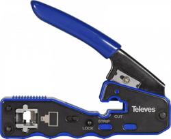 Televes Crimping machine for RJ45 connectors with automatic cutting Televes 209802