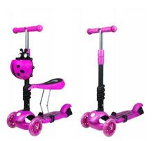 Balansinis triratis paspirtukas 3 in 1 Scooter, rožinis