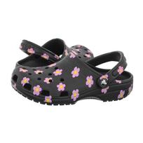Crocs Classic Flower Clog K Black 212670-001 (CR406-a) Moteriški batai/šlepetės