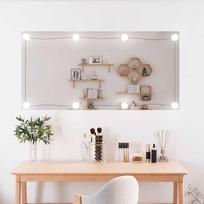 Sieninis veidrodis su LED lemputėmis 50x100cm stiklas
