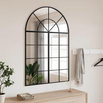 Sieninis veidrodis juodos spalvos 80x120cm geležis arkinis