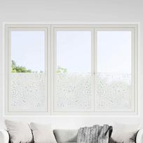 Langų plėvelės 4vnt PVC matinės gėlio raštas