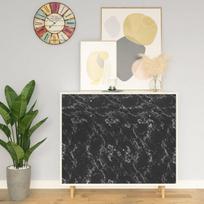 Lipni plėvelė baldams juoda 500x90cm PVC akmens imitacija