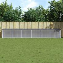 Narvas viščiukams su stogu antracito 603x98x90cm plienas