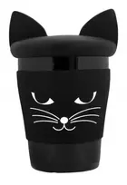 BIG MUG kavos puodelis CAT Black