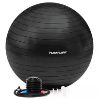 Gimnastikos kamuolys TUNTURI Antiburst Black, 55-90 cm