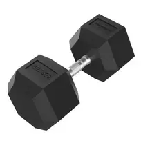 Hanteliai TUNTURI Platinum Hex Rubber Dumbbell, 1-50kg
