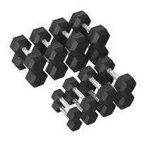 Hantelių rinkinys TUNTURI Platinum Hex Rubber Dumbbell Set, 2,5-20kg