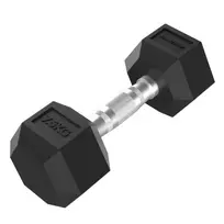 Hanteliai TUNTURI Platinum Hex Rubber Dumbbell, 1-50kg