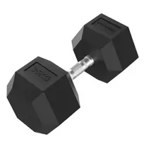 Hanteliai TUNTURI Platinum Hex Rubber Dumbbell, 1-50kg