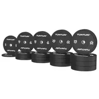 Svarmenų rinkinys TUNTURI Platinum Bumper Plate Black, 290 kg