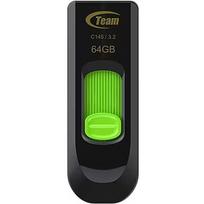 TeamGroup C145 64GB USB Flash Drive USB-A 3.2 Gen1 Black Green TC145364GG01