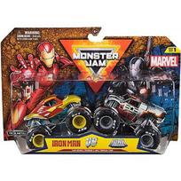 Spin Master Monster Jam 2-Pack Iron Man vs. War Machine (1:64 Scale) 6070555