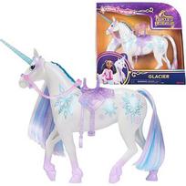 Spin Master Unicorn Academy - Unicorn Glacier (28 cm tall, with real mane and tail, removable bridle, saddle and brush) 6072673
