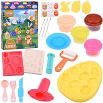 pastelinis velykinis plastilino rinkinys su formelėmis ir lipdukais za5506