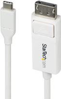 StarTech adapteris DisplayPort USB Type-C 1,9 m White | CDP2DP2MBW | 0065030911948