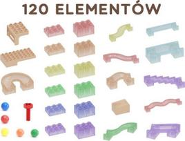 Masterkidz Konstruktorių rinkinys Kamuoliukų trasai - STEM lenta 120 dalių (ME14665) | 6955920014665 | 6955920014665